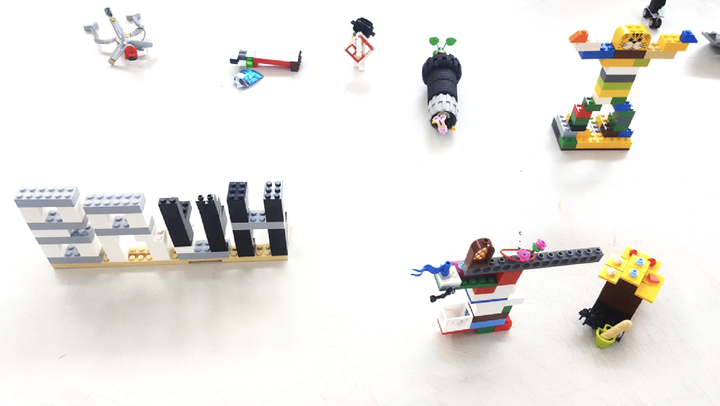 LEGO creations made by students